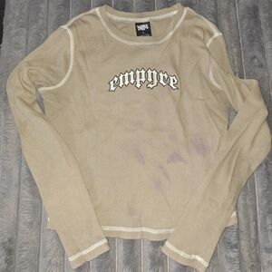 Empyre Beige Long Sleeve Women's Tee